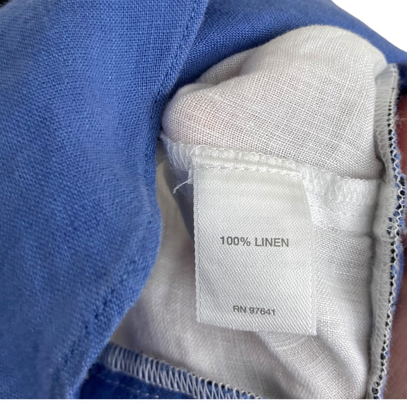 J. Jill White and Blue Colorblock Top - Picture 3 of 5